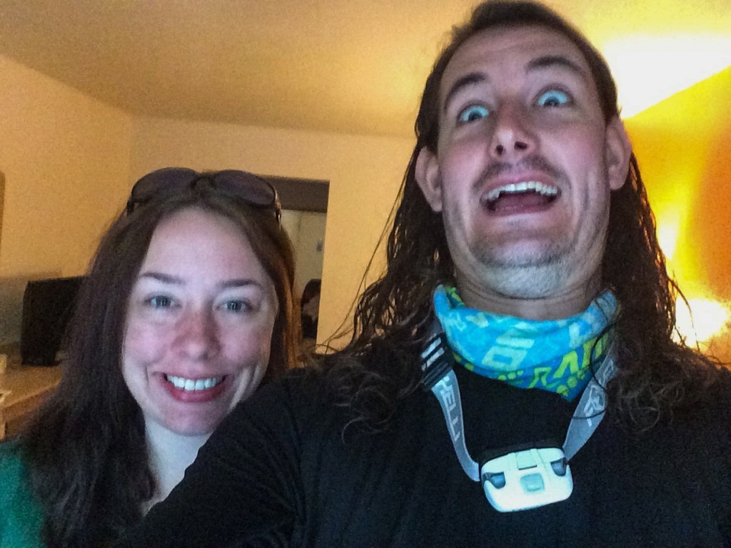 Markus and I first day on trail